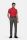 Red meyer polo shirt with technical performance fabric