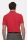 Red meyer polo shirt with technical performance fabric