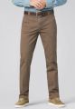 Pantalone color pietra meyer in cotone stretch drop quattro comfort fit