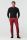 Pantalone rosso meyer in cotone stretch drop quattro comfort fit