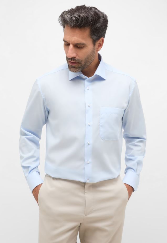 CASAMODA Camicia Business Uni Comfort Fit - Blu Scuro Taglia 52, Puro Cotone