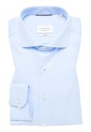 Camicia celeste eterna slim fit collo francese cotone cover