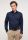 Dark blue eterna shirt slim fit french collar cotton cover