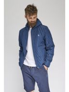 Giacca sportiva con cappuccio vela blu modern fit 
