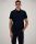 Dark blue polo shirt in modern fit ragman performance fabric