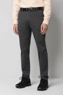 Pantalone regular fit grigio antracite cotone bio stretch m5 by meyer