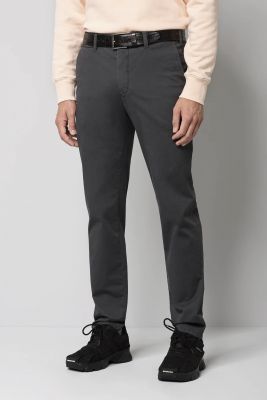 Pantalone regular fit grigio antracite cotone bio stretch m5 by meyer