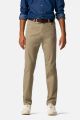 Modern fit trousers in stone color meyer cotton microstructure stretch