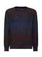 Girocollo multicolor montechiaro misto lana pettinata
