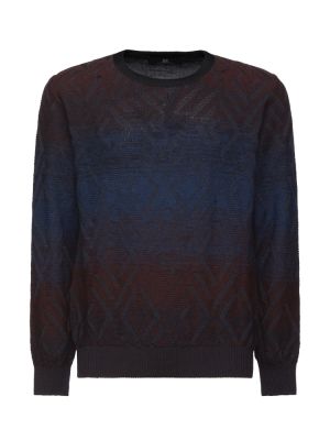 Girocollo multicolor montechiaro misto lana pettinata