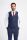 Elegant blue cavani dress with stretch wool vest