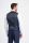 Elegant blue cavani dress with stretch wool vest