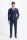 Double-breasted suit in cavani blue stretch wool