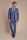 Peak chested cavani blue dress with waistcoat