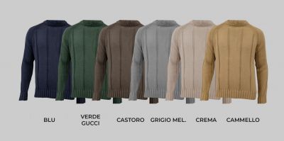 Maglione girocollo manuel garcia slim fit