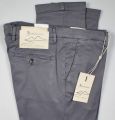 Pantalone slim fit grigio bsettecento cotone e seta stretch 