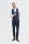 Blue  checked cavani tweed dress with waistcoat