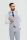 Light blue checked cavani tweed dress with waistcoat