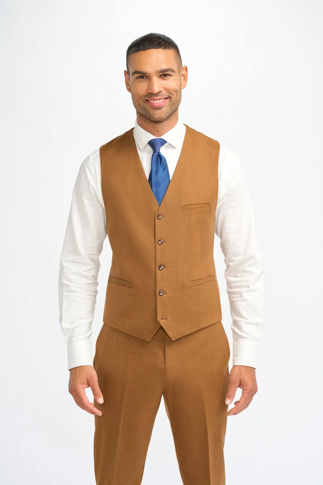 Gilet Uomo Slim Fit In Puro Colore - Business Casual, Vestibilità Moderna Per Matrimonio E Lavoro