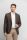 Brown unlined digel blazer jacket with short four drop patches
