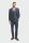 Blue pinstripe cavani suit with slim-fit waistcoat