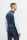 Blue pinstripe cavani suit with slim-fit waistcoat