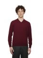 V-shaped pullover montechiaro extrafine merino wool zegna baruffa triple thread