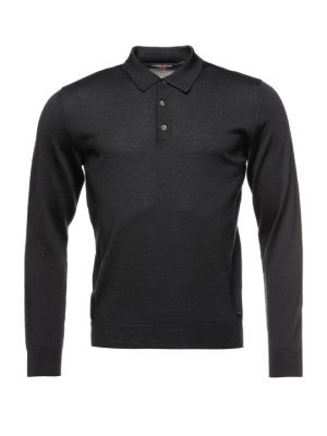 Polo bottoni montechiaro lana merino extrafine zegna baruffa triplo filo
