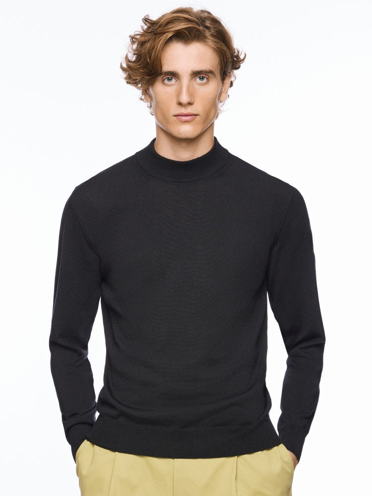 Montechiaro men's mock turtleneck sweater in six colors - Zegna