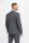 Double-breasted anthracite grey suit cavani stretch wool