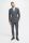 Double-breasted anthracite grey suit cavani stretch wool