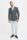 Double-breasted anthracite grey suit cavani stretch wool