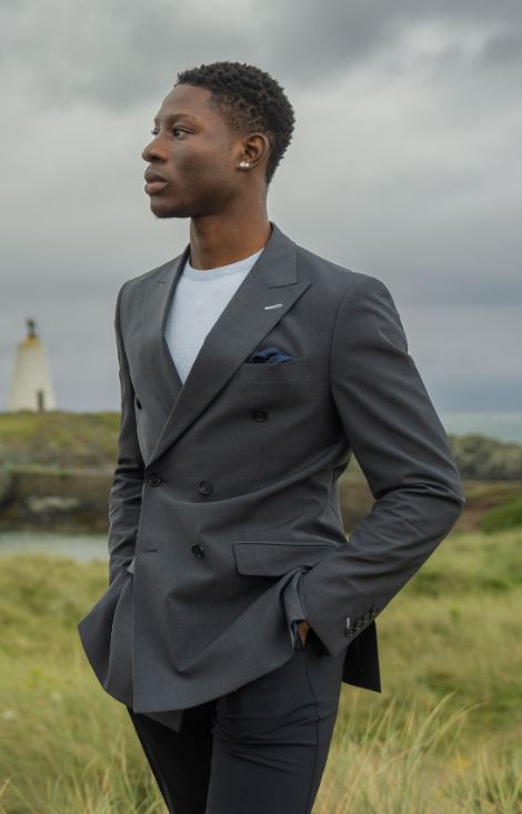 Abito uomo doppiopetto Grigio antracite Cavani Abbigliamento - Main Image