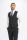 Elegant black cavani stretch dress with modern fit vest
