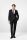 Abito nero digel lana stretch reda drop sei modern fit