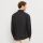 Camicia olymp nera in puro lino regular fit con taschino