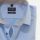 Camicia celeste olymp modern fit con taschino cotone operato