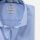 Olymp light blue shirt in slim fit textured stretch cotton