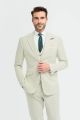 Modern sage green cavani dress with waistcoat