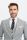 Elegant light grey cavani suit with modern fit vest