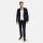 White bros drop four short slim fit dress with peak chest