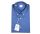 Ingram blue stretch cotton printed button-down collar shirt