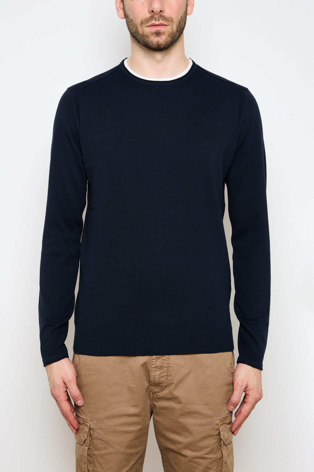 Pullover Uomo Girocollo Lana Merinos | Factory Basic - Foto 4