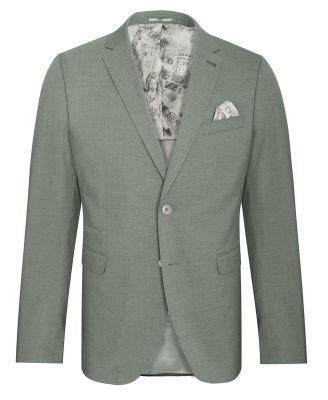 White bros slim fit melange green stretch dress