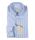 Light blue striped button-down collar pancaldi shirt with regular fit