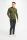 Cavani green three-button polo shirt in wool and cotton
