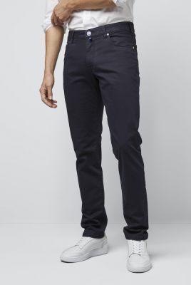 Slim fit jeans blue cotton and lyocell m5 by meyer