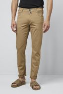 Slim-fit camel jeans with cotton and lyocell m5 by meyer