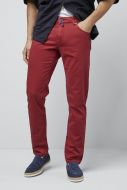 Slim-fit red jeans with cotton and lyocell m5 by meyer