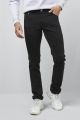 Five pockets slim fit black cotton satin pima m5 by meyer